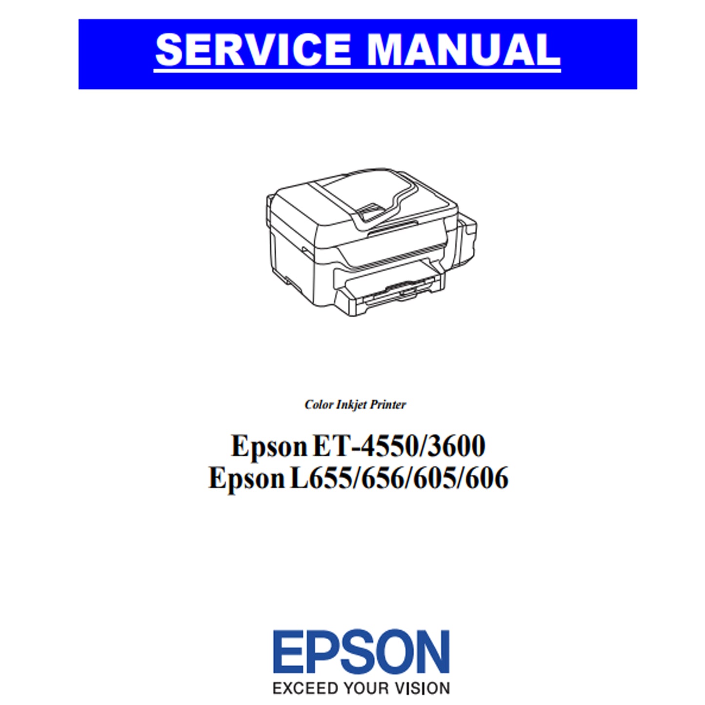 Manual de Servicio Epson ET-4550 ET-3600 L655 L656 L605 L606