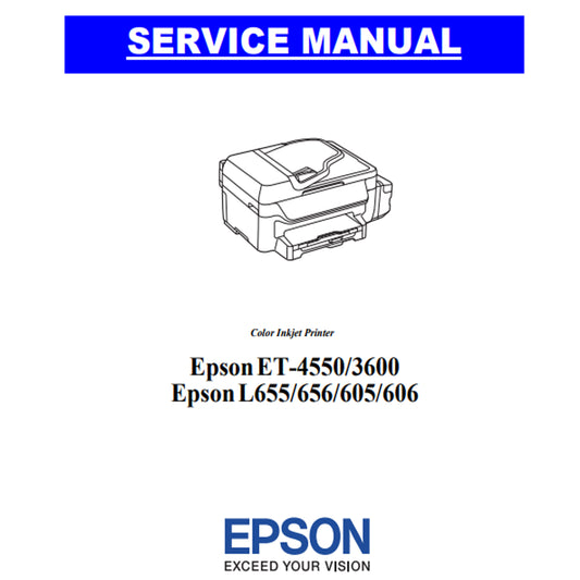 Manual de Servicio Epson ET-4550 ET-3600 L655 L656 L605 L606